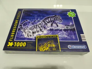 Puzzle Tigre Clementoni 1000 piezas Brilla Oscuri