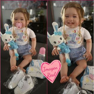Muñeca reborn bebé silicona 