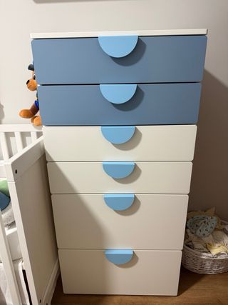 Cómoda infantil Ikea azul