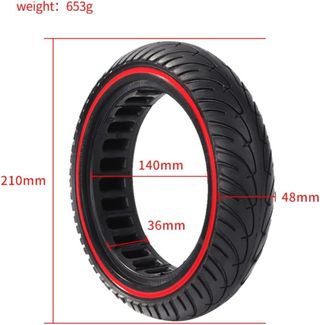 Dos Ruedas Macizas Patinete Eléctrico 8.5x2.0