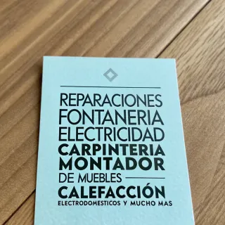 Técnico fontanero electricista montador persianas
