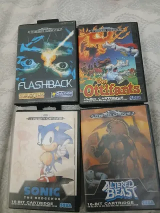 Lote 4 Juegos Mega Drive: Sonic, Altered Beast