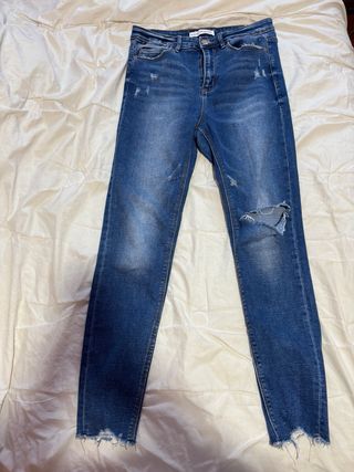 Stradivarius Vaqueros Tiro Alto Talla L