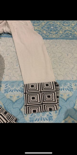 Conjunto Mujer Pantalón Negro y Camiseta Blanca