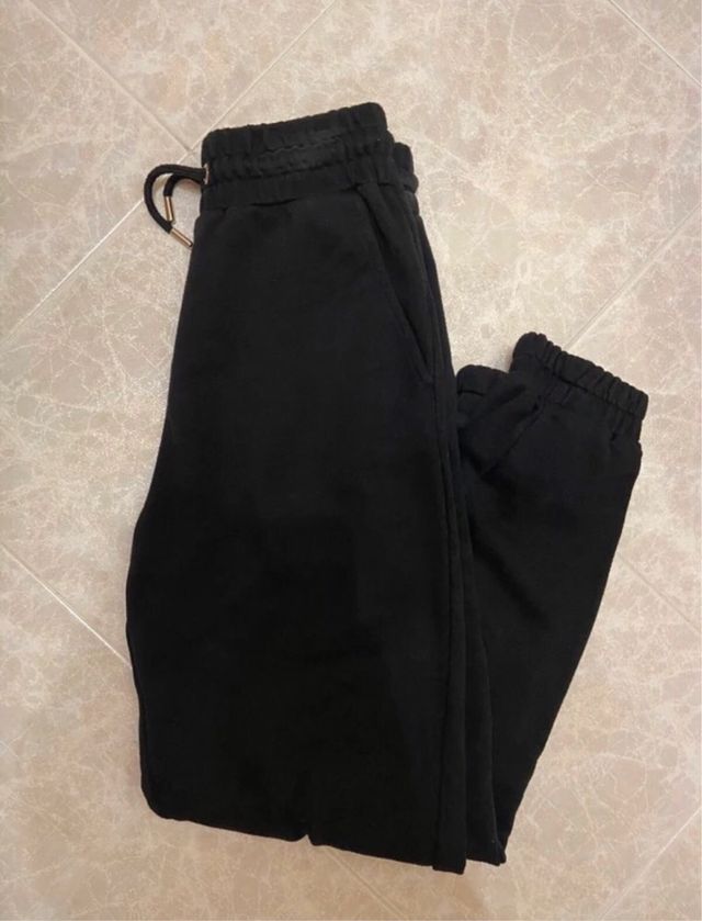Pantaloni felpa donna neri