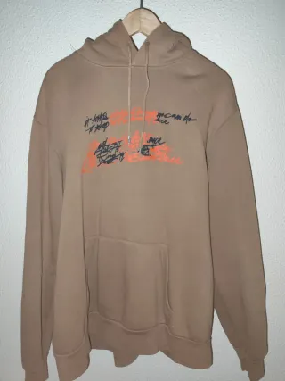 SUDADERA OVERSIZE MARRON