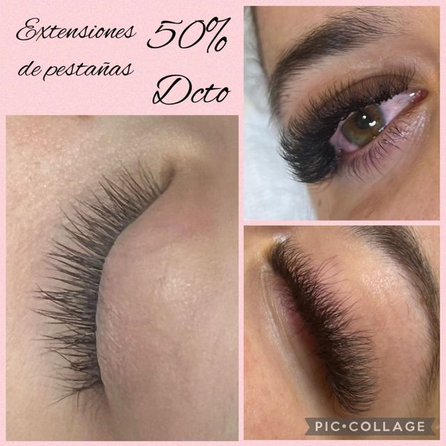 Extensiones de pestañas y cejas 35 euros