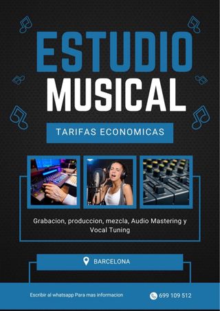 Estudio grabación / Producción musical