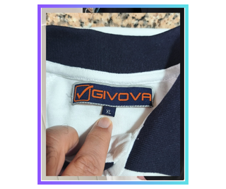 Polo GIVOVA uomo bianco righe XL