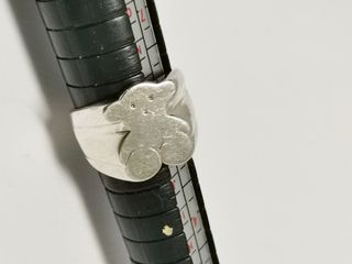 Anillo Oso Tous Plata Ley 925 Banda Ancha