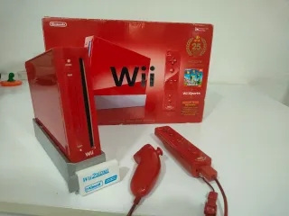 Nintendo Wii Roja Edición 25 Aniversario + Juegos