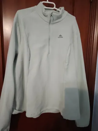 Sudadera Quechua Verde Media Cremallera