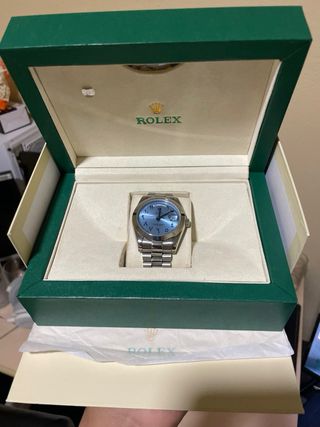Rolex Day-Date Esfera Azul Árabe