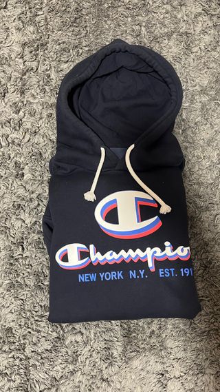 Sudadera Champion Azul y Blanca