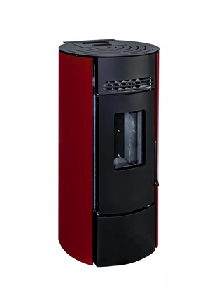 Estufa de pellets negra