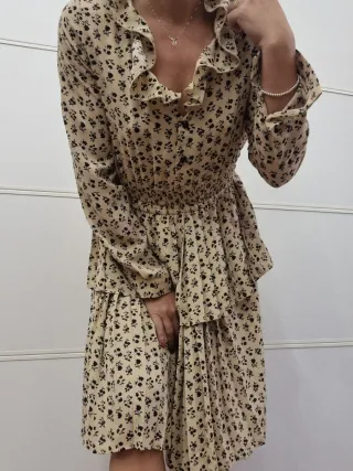 Vestito Denny Rose Beige Nero Taglia 42 italiana