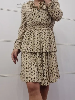 Vestito Denny Rose Beige Nero Taglia 42 italiana