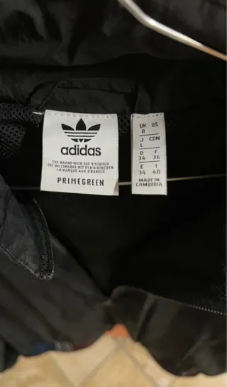 Giacca Adidas donna zip righe multicolor