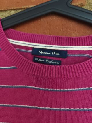 Jersey Massimo Dutti Rayas Rosas