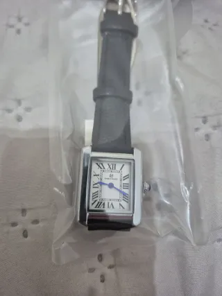 Reloj Pablo Raez Rectangular Negro/Plata