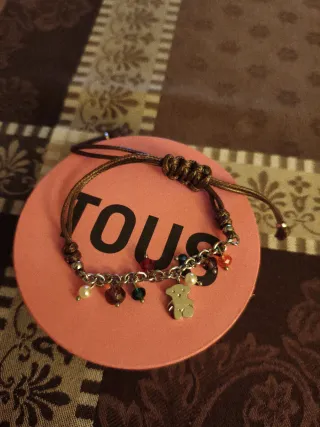 Pulsera Tous Oso y Cuentas Multicolor