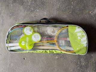 Set de bádminton con palas y red