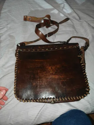 Bolso de cuero auténtico
