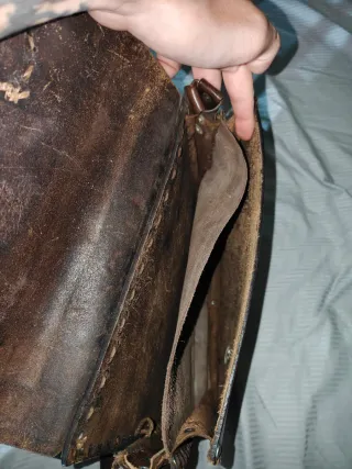 Bolso de cuero auténtico