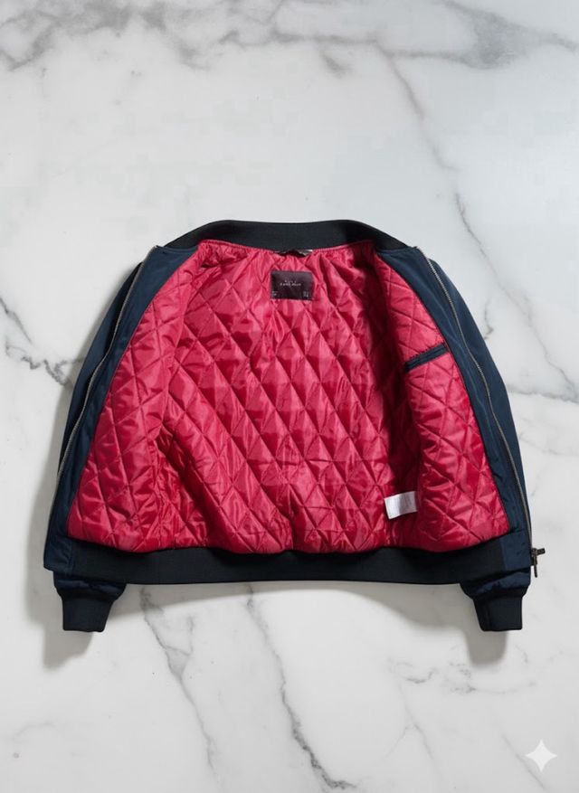 Chaqueta Bomber Zara Azul y Roja