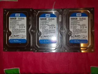 Lote 3 HDD discos duros WD SATA 3.5" 500GB 7200RPM