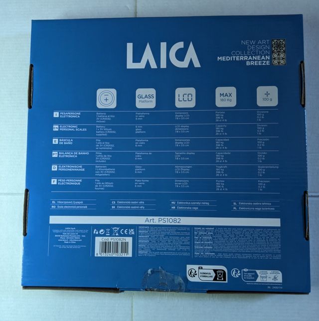 Bilancia LAICA design maioliche NUOVA