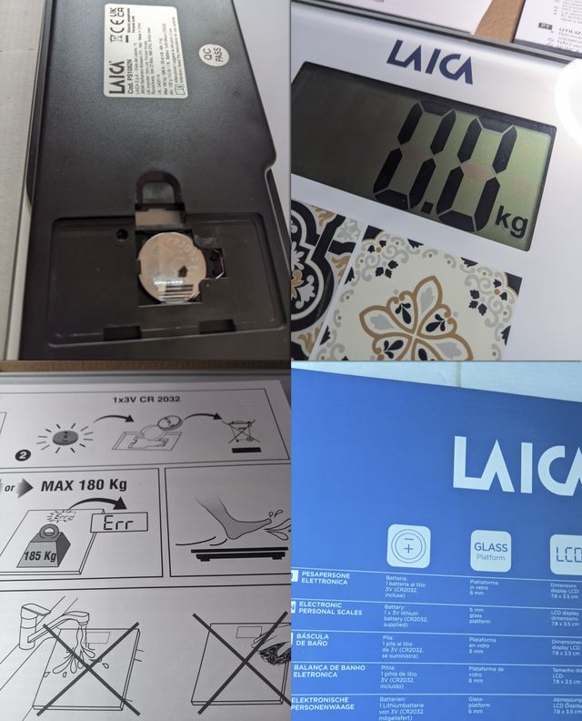 Bilancia LAICA design maioliche NUOVA