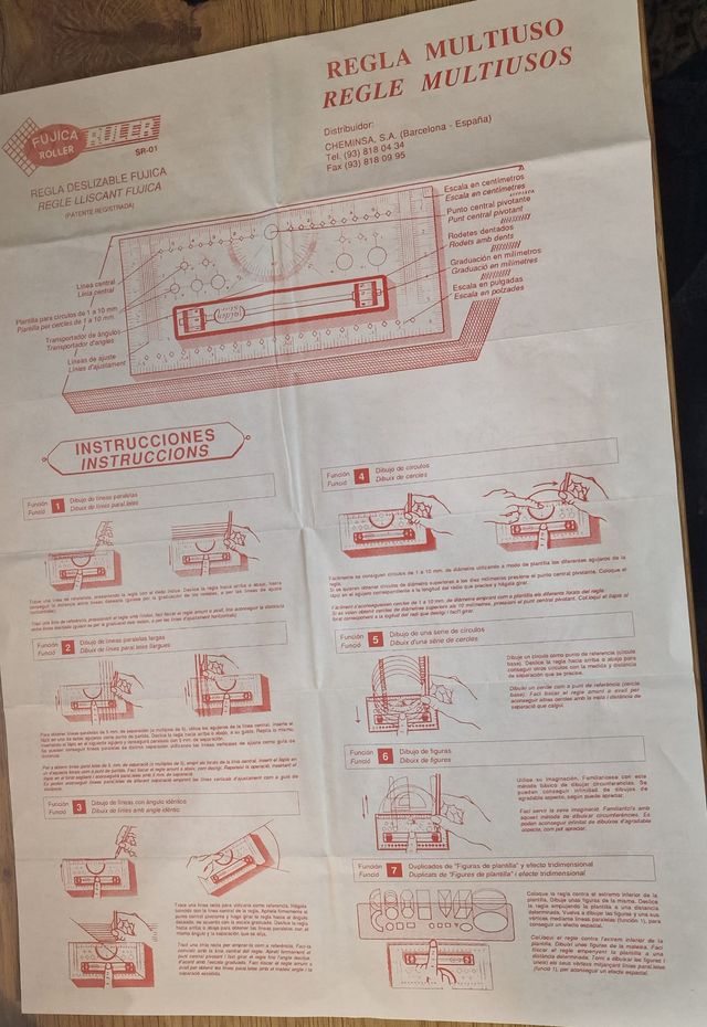 Righello multiuso scorrevole ROLLER, marca FUJICA