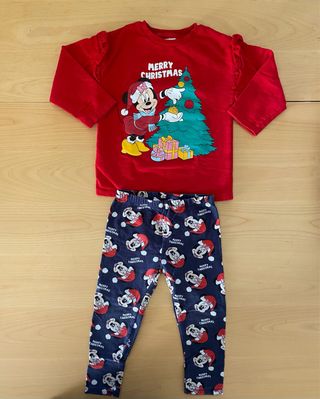 Conjunto niña Lefties Mickey Navidad