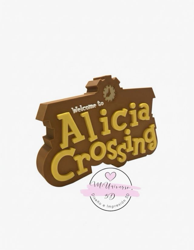 Logo Animal Crossing Nintendo personalizado