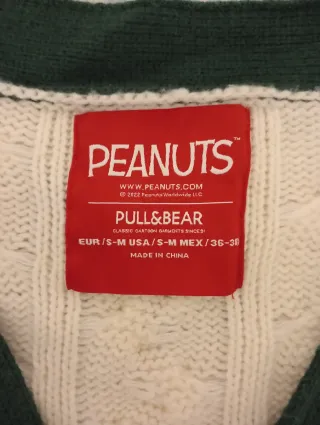 Chaleco Peanuts Blanco y Verde