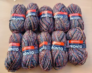 10 Ovillos Lana Mondial Pronto Stamped