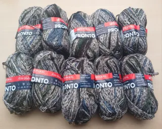 10 Ovillos Lana Mondial Pronto Stamped