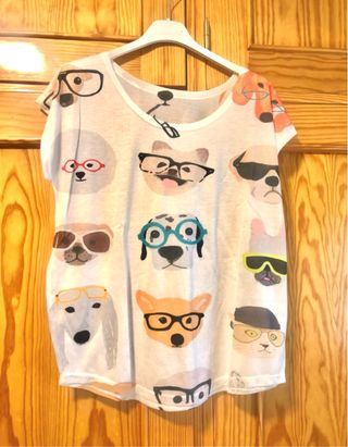Camiseta perros con gafas