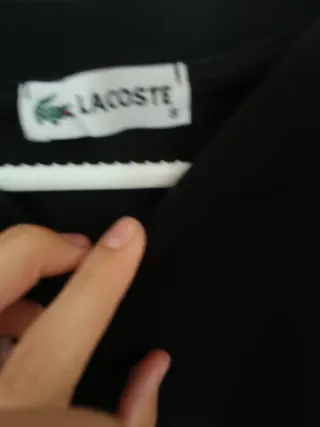 Camiseta Lacoste Negra Talla M