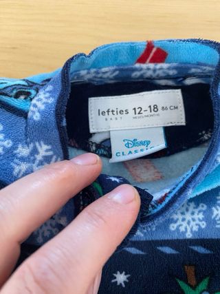 Pijama bebé Lefties Navidad Stitch