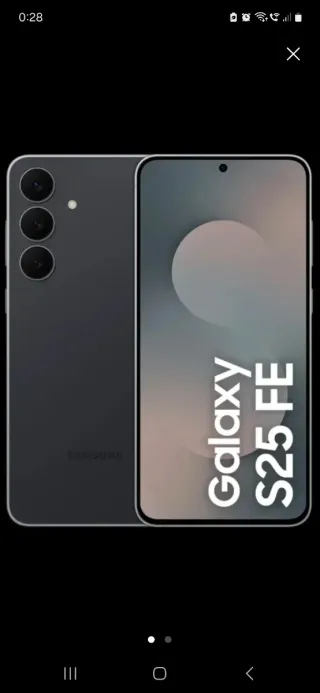 Samsung S25 FE Negro/ azul