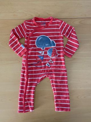 Pelele Boboli bebé rayas ballenas