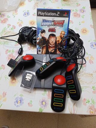 Consola PlayStation 2 + Juego WWE SmackDown