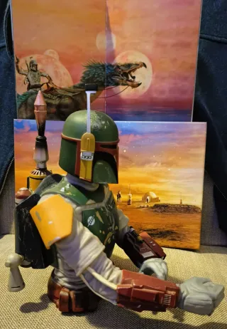 Salvadanaio Starwars Boba Fett Vinile Solido 20 cm