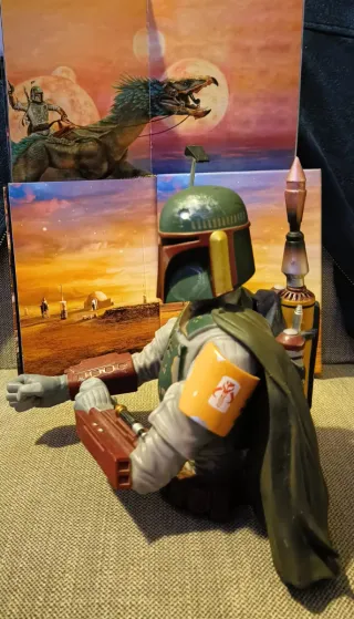 Salvadanaio Starwars Boba Fett Vinile Solido 20 cm