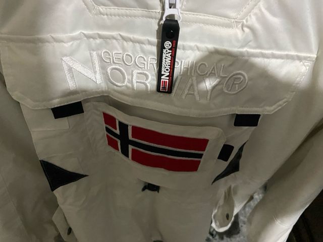 Abrigo Geographical Norway Blanco