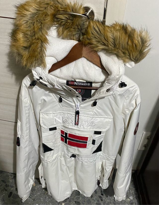 Abrigo Geographical Norway Blanco