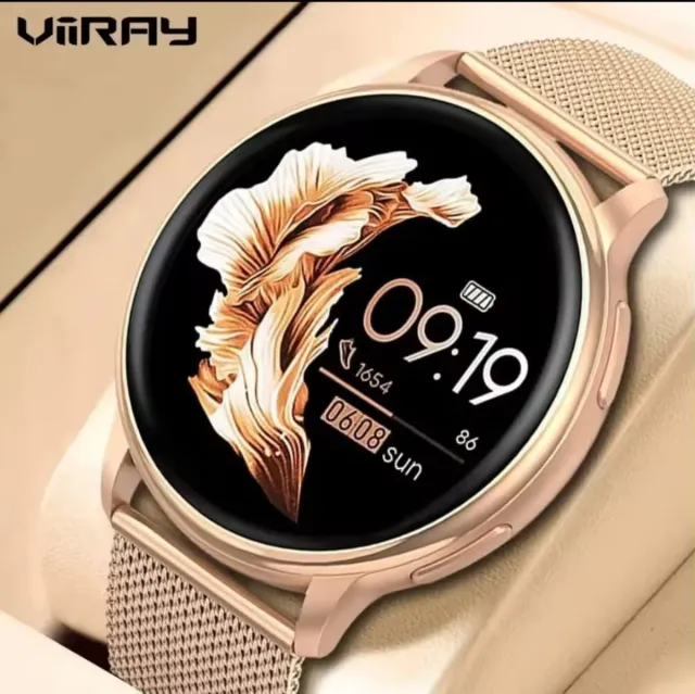 Reloj Inteligente Dorado Rosado