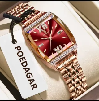 Reloj POEDAGAR Mujer Oro y Rojo